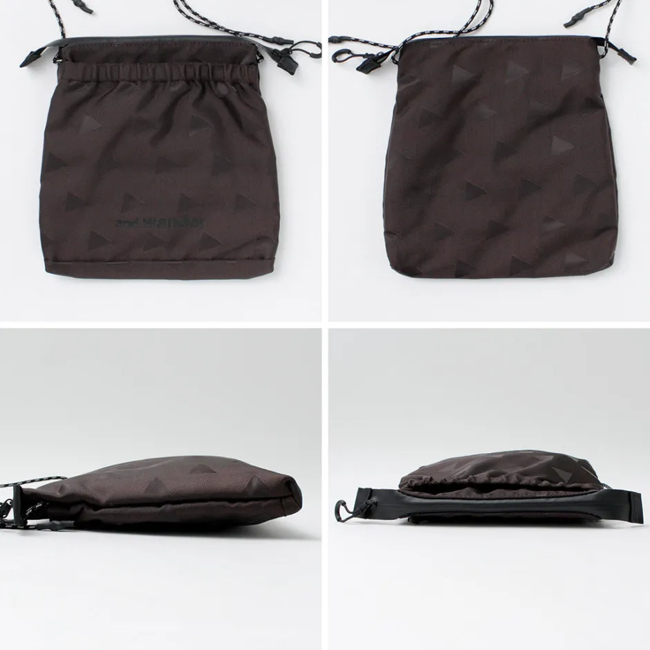 and_wander__triangle_jacquard_sakosh_15.webp Shoulder Bags^AND WANDER / Triangle Jacquard Sakosh