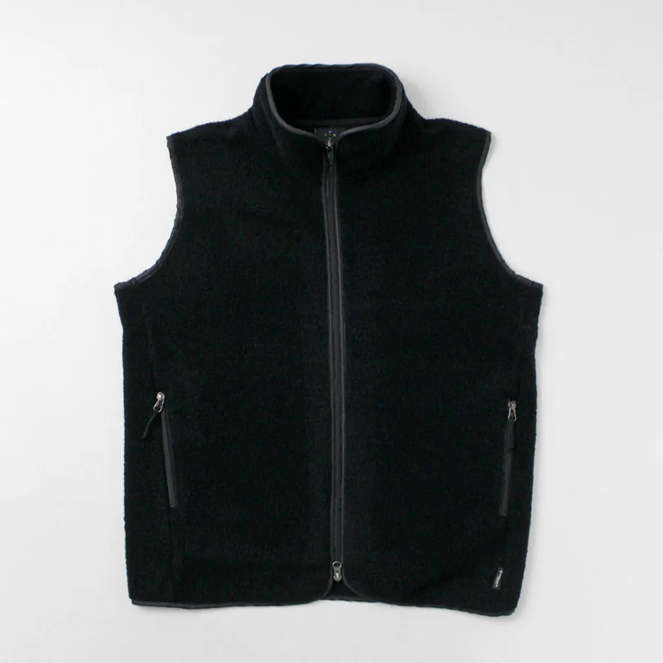 Jackets^AXESQUIN / Wool Boa Vest black