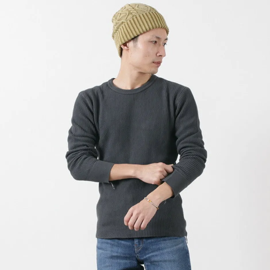 T-Shirts^BARNS / BR-3050 Big Waffle Long Sleeve Thermal / T-shirt