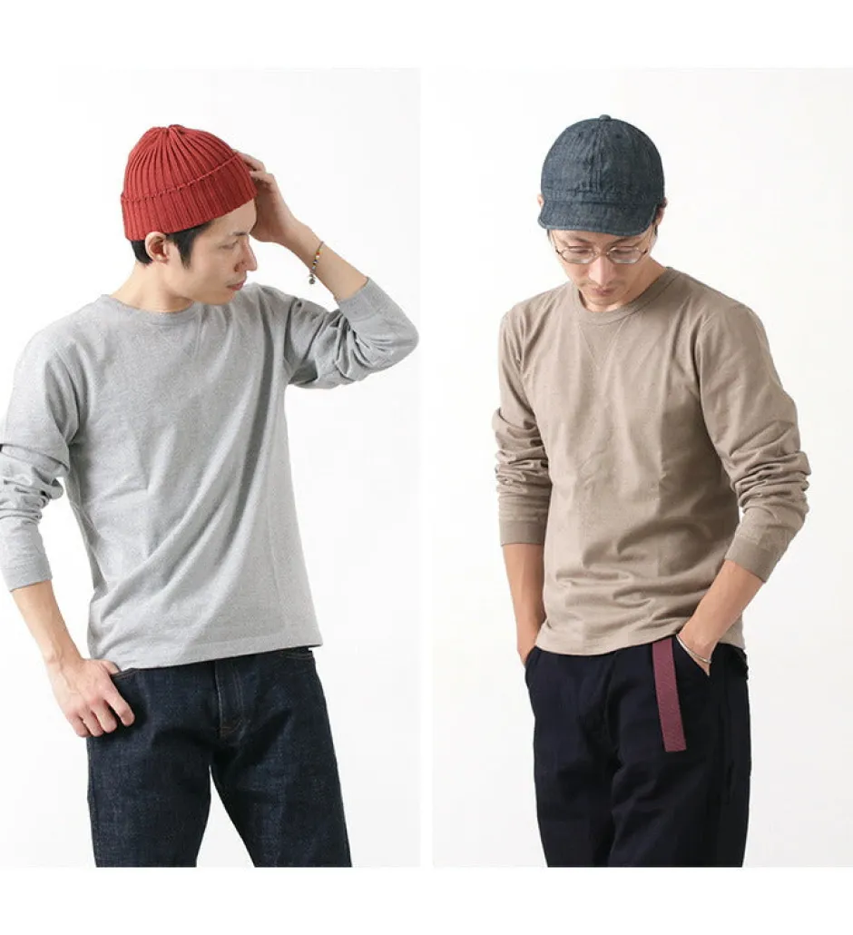 T-Shirts^BARNS / COZUN Knit Vintage Long Sleeve Crew Neck T-Shirt