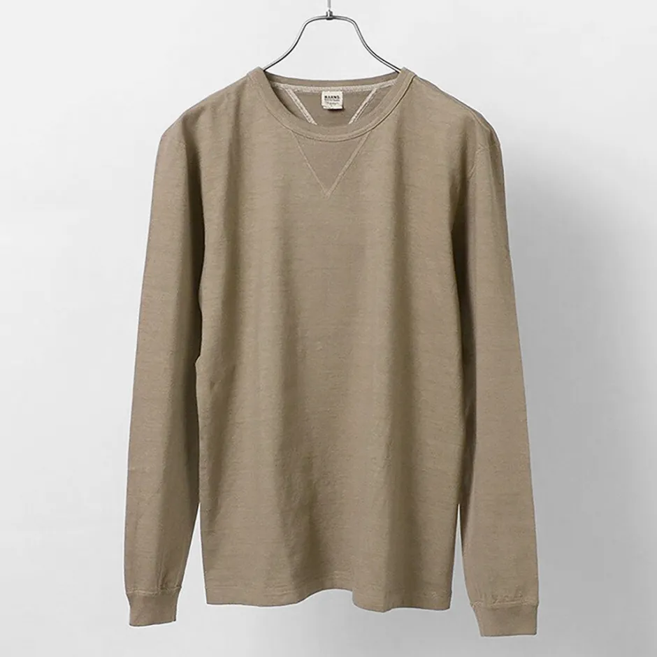 T-Shirts^BARNS / COZUN Knit Vintage Long Sleeve Crew Neck T-Shirt