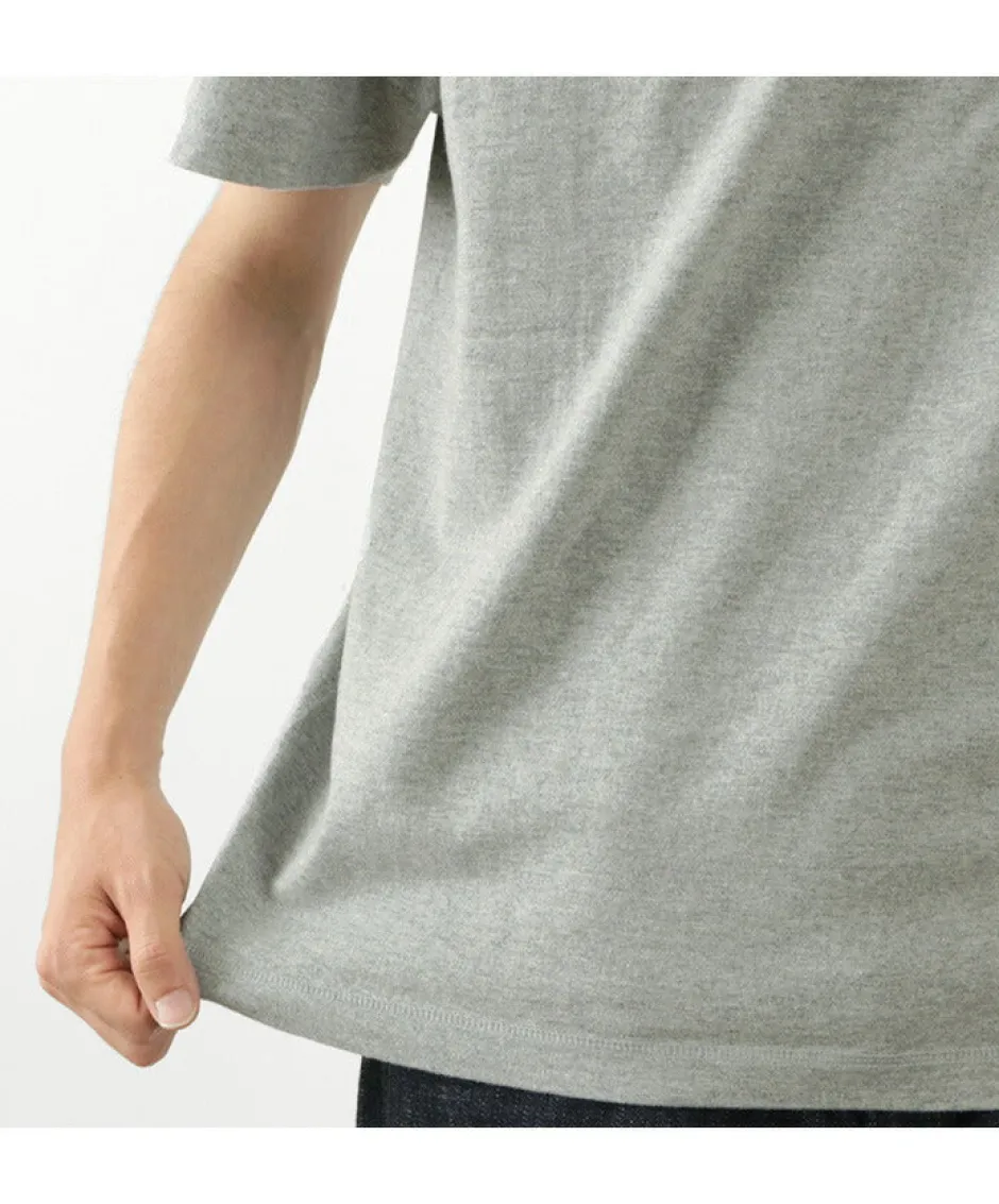 T-Shirts^BARNS / Cozun knitted vintage gusset short sleeve crew neck T-shirt