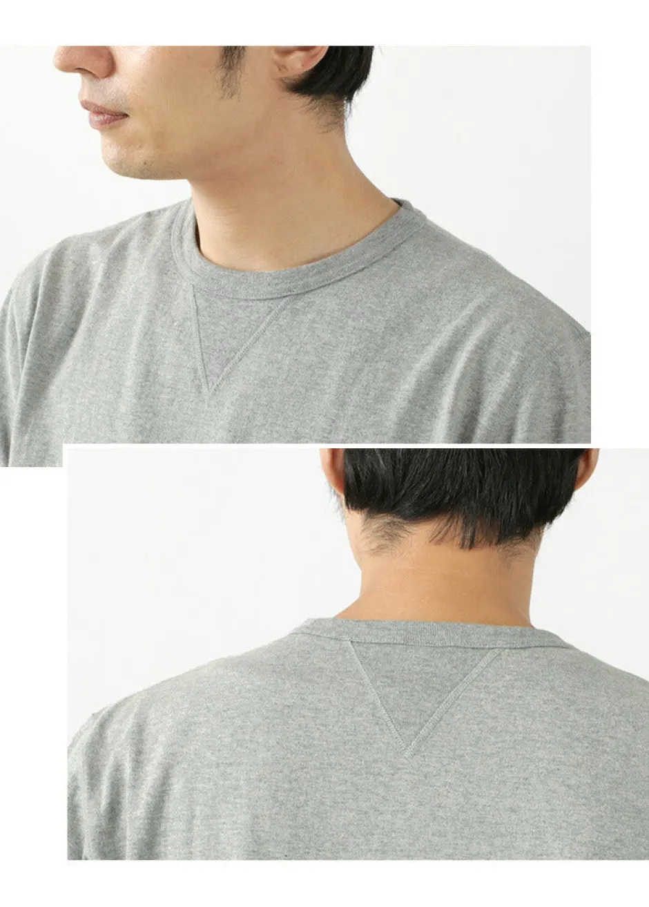 T-Shirts^BARNS / Cozun knitted vintage gusset short sleeve crew neck T-shirt