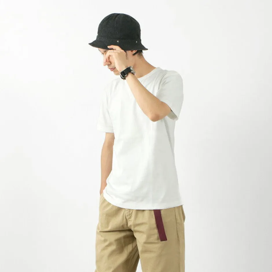 T-Shirts^BARNS / Cozun knitted vintage gusset short sleeve crew neck T-shirt