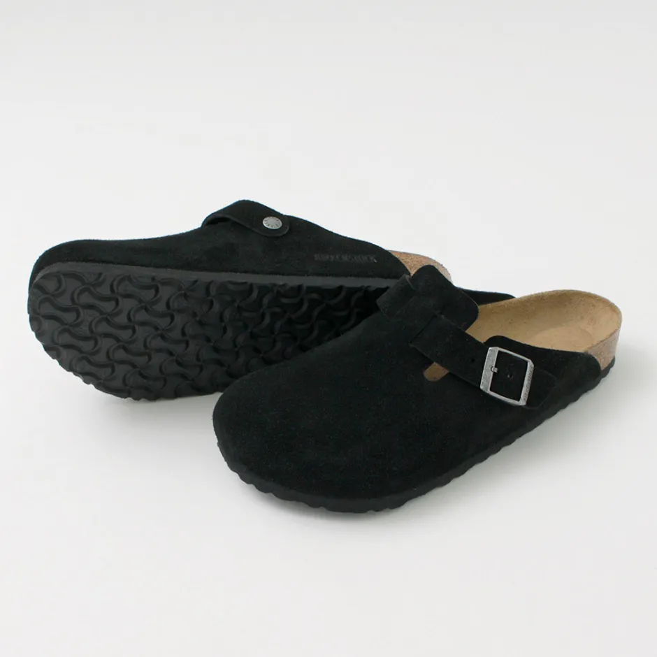 Sandals^BIRKENSTOCK / Boston Suede Leather Sandals black