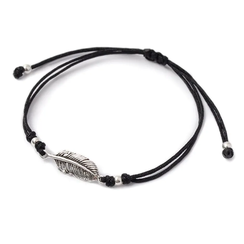 Anklets^CHALISA T.. / Mini Feather Notting Cord Anklet
