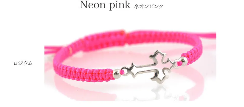 Bracelets^CHALISA T.. / Silver cross notched cord bracelet