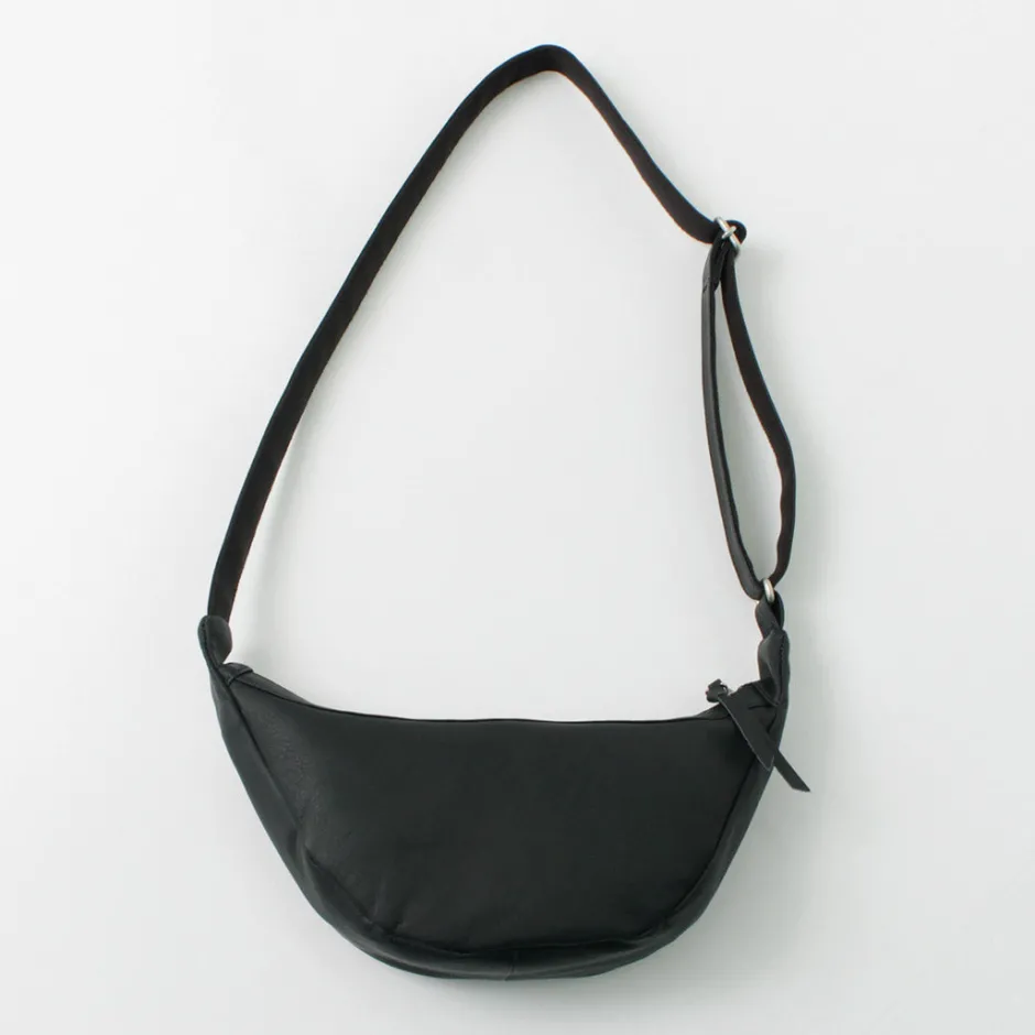 Shoulder Bags^CREED / Leather Shoulder Bag black