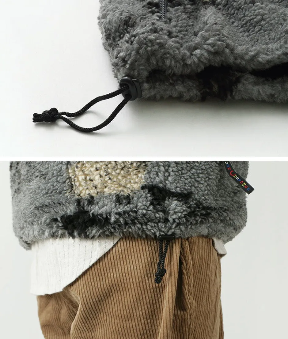 Jackets^FARFIELD ORIGINAL / Jacquard Weave Boa Short Sleeve Fell Jacket