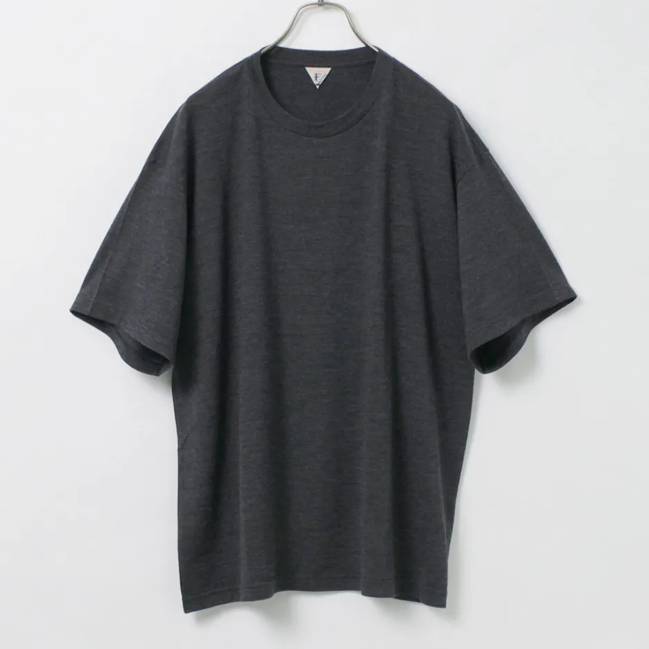 T-Shirts^FILMELANGE / Wolve New Zealand Merino Jersey Box T-Shirt