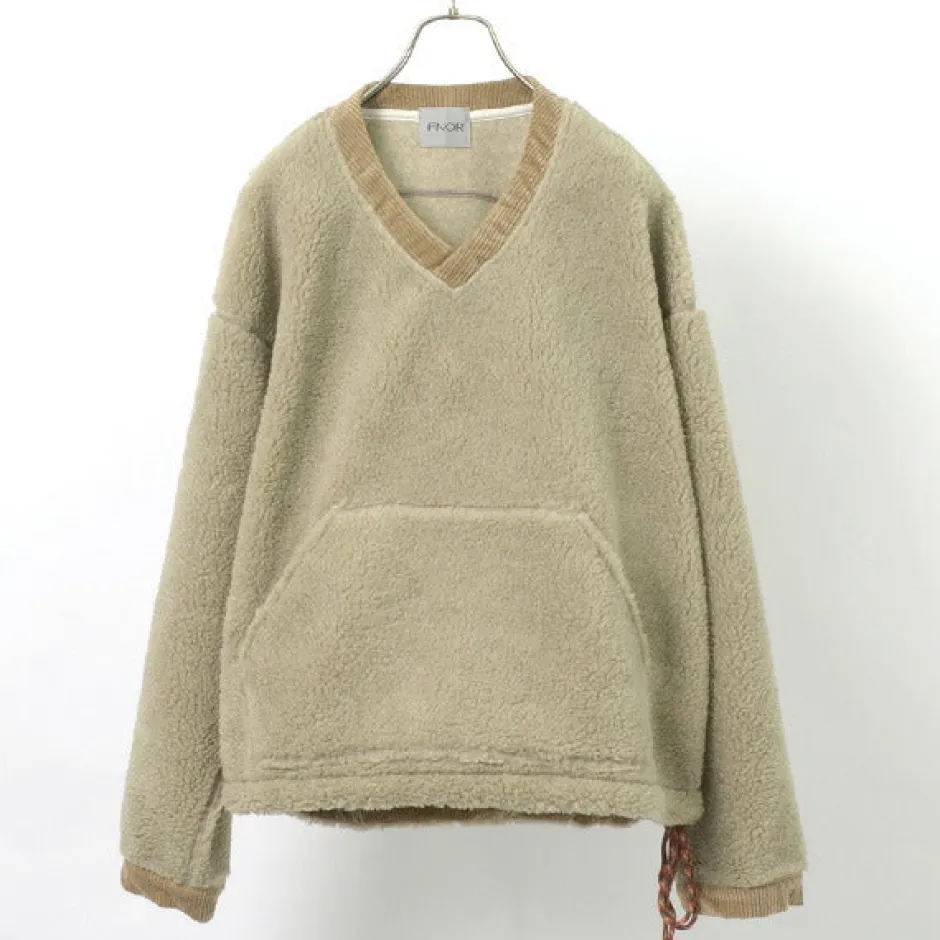 Sweatshirts^FNOR / V-Neck Boa Pullover