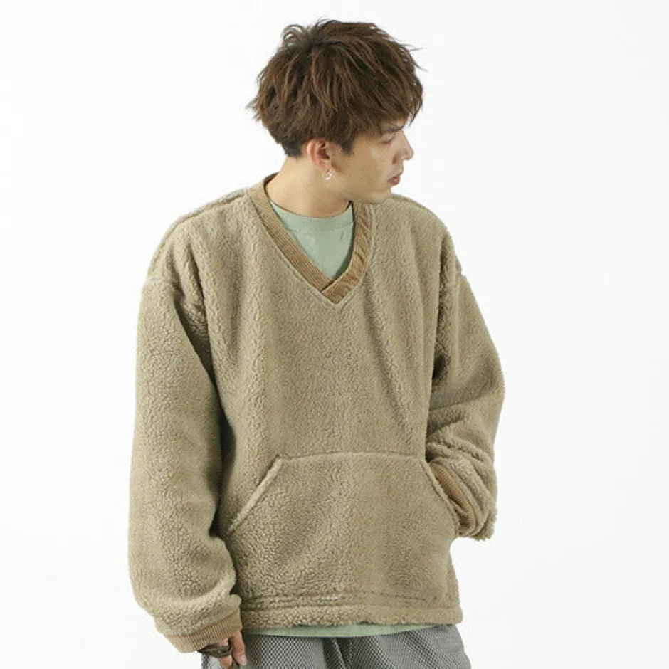Sweatshirts^FNOR / V-Neck Boa Pullover