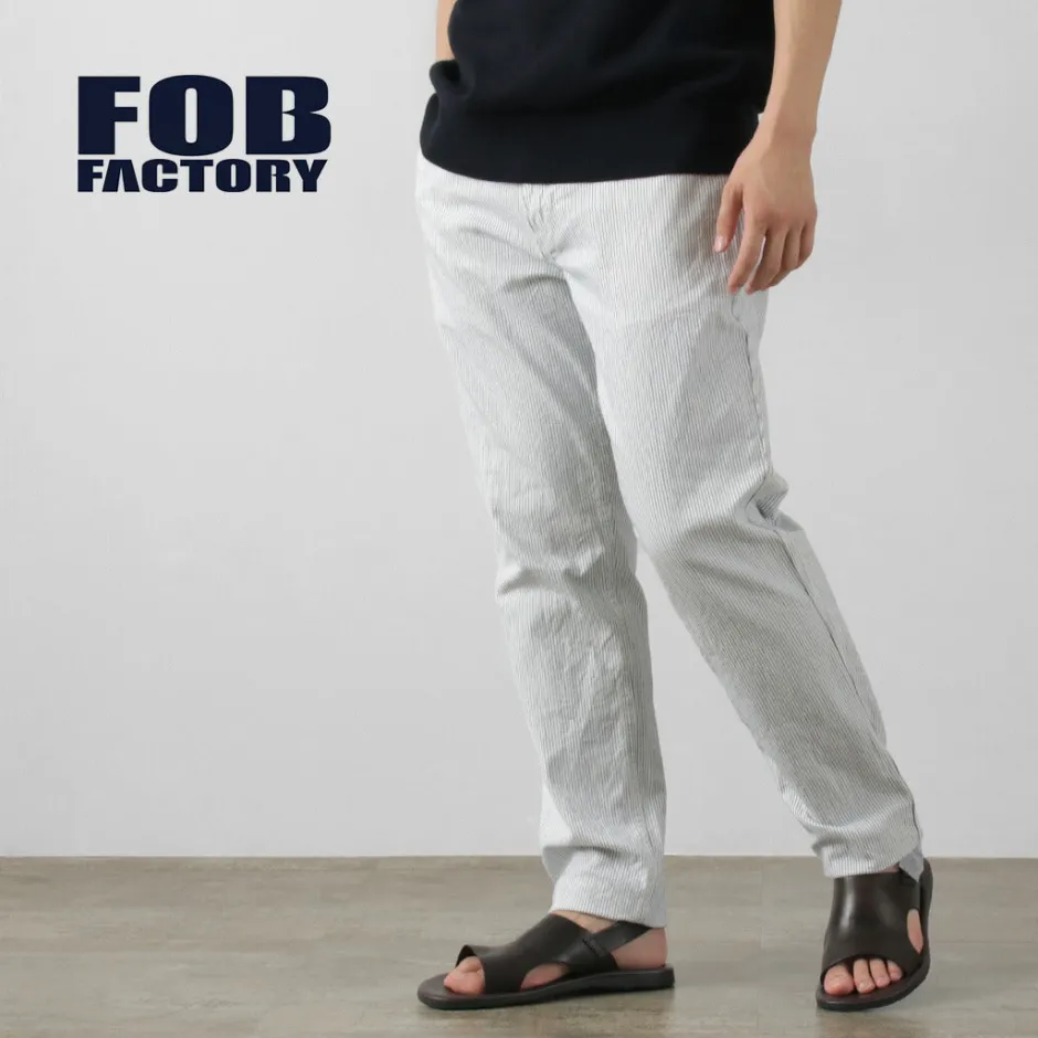 Work Pants & Chinos^FOB FACTORY / F0525 Cordlane work pants white