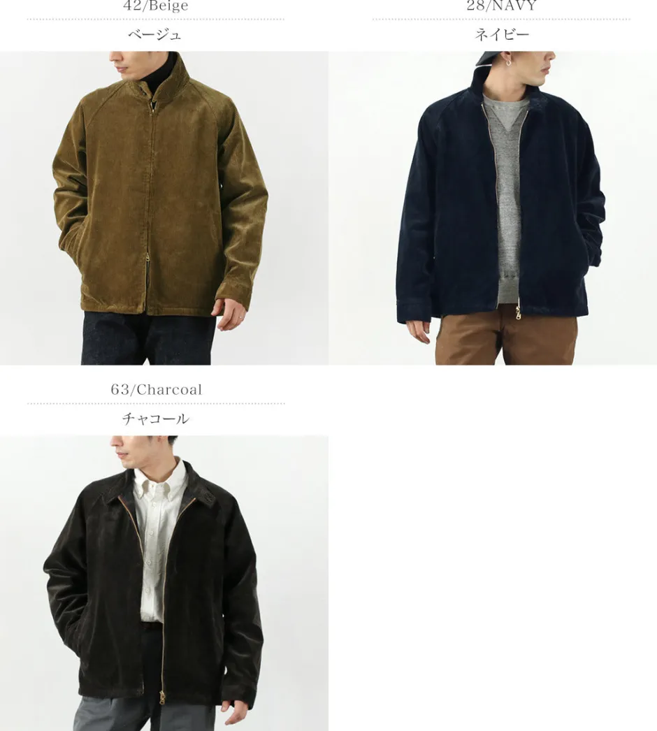 Jackets^FOB FACTORY / F2429 Corduroy Harrington jacket
