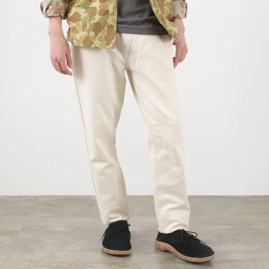 Work Pants & Chinos^FOB FACTORY / F0516 Cotton hemp herringbone Trouser
