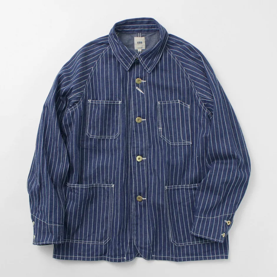 Jackets^FOB FACTORY / F2410 Coverall wabash blue