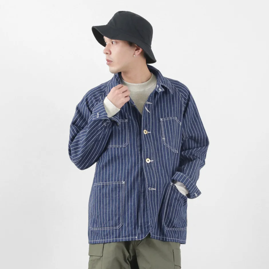 Jackets^FOB FACTORY / F2410 Coverall wabash blue