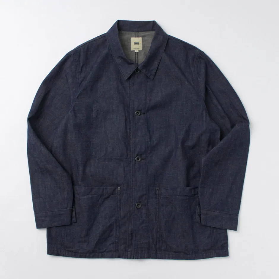 Jackets^FOB FACTORY / F2447 Denim Coverall one-wash