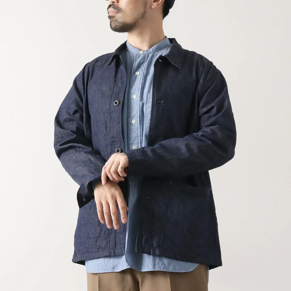 Jackets^FOB FACTORY / F2447 Denim Coverall one-wash