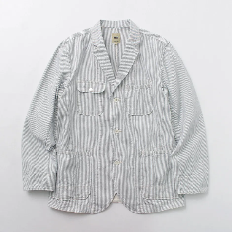 Jackets^FOB FACTORY / F2440 Engineer Cord Lane Jacket white