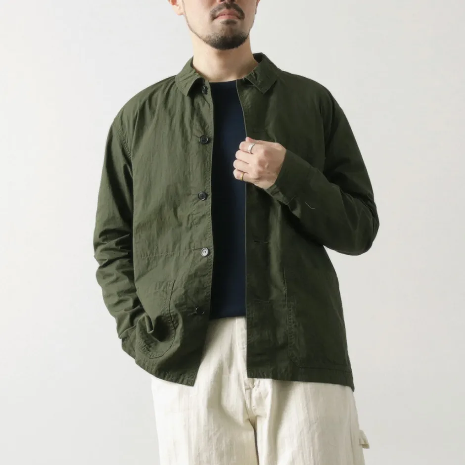 Jackets^FOB FACTORY / F2394 French shirt jacket