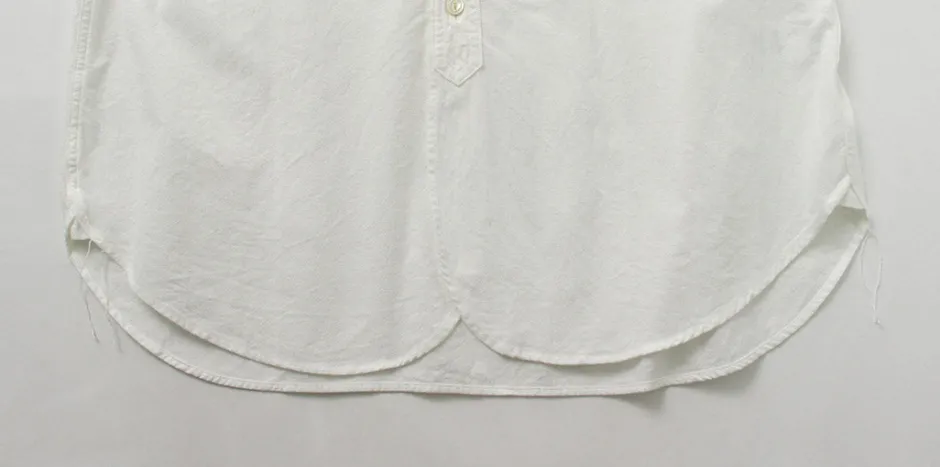 Shirts^FOB FACTORY / F3429 Long sleeve Ox band collar shirt white
