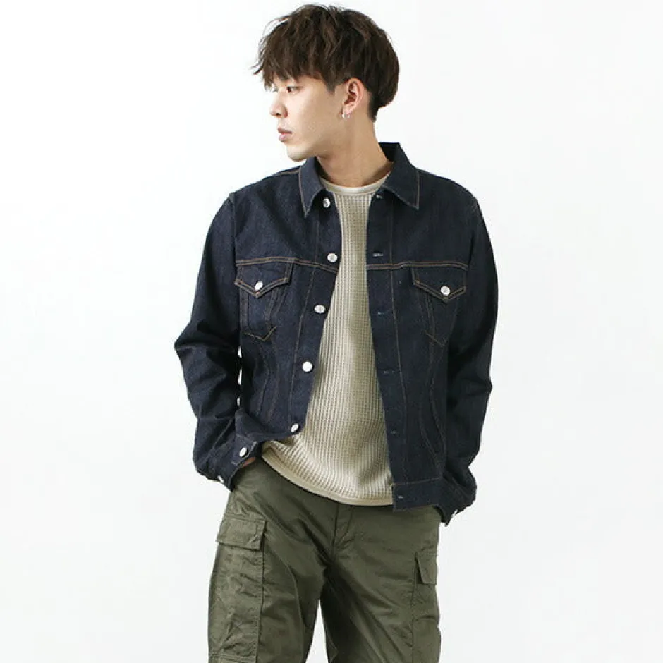 Jackets^FOB FACTORY / F2309 stretch selvage denim jacket one-wash