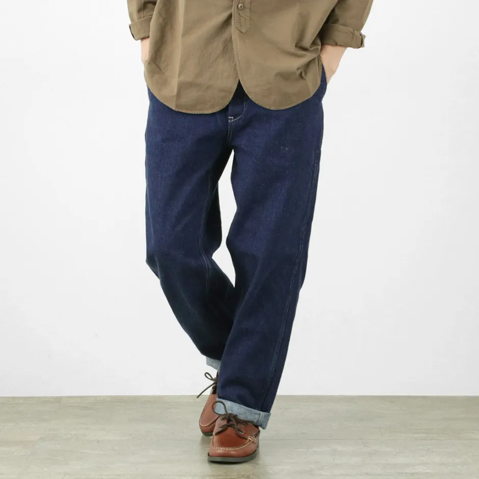 Jeans^FOB FACTORY / F0511 WW2 Denim deck trousers One wash one-wash