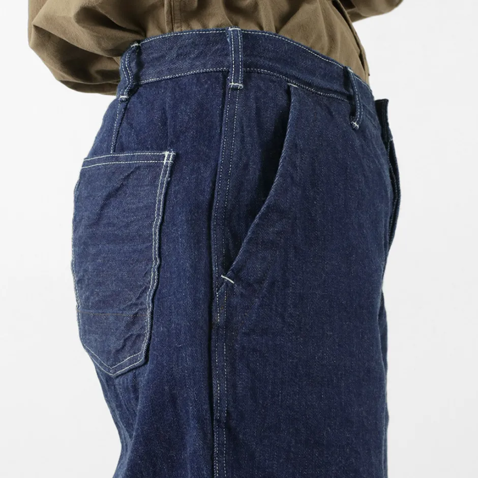 Jeans^FOB FACTORY / F0511 WW2 Denim deck trousers One wash one-wash