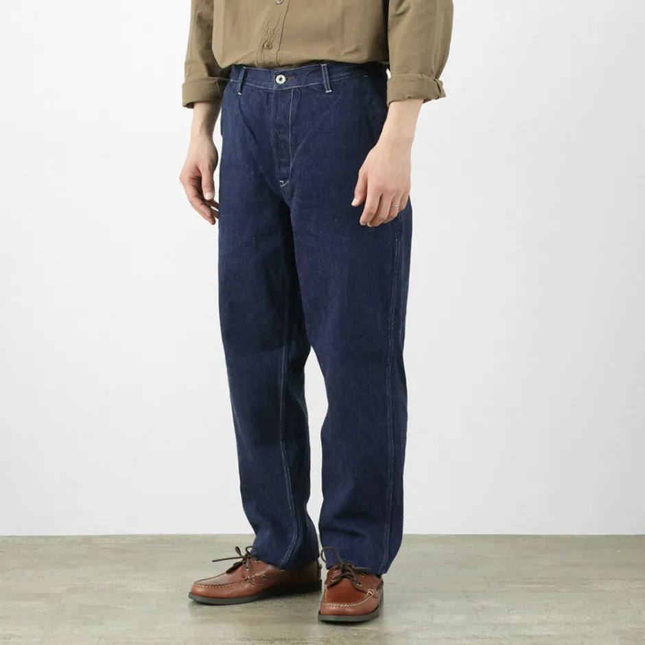 Jeans^FOB FACTORY / F0511 WW2 Denim deck trousers One wash one-wash