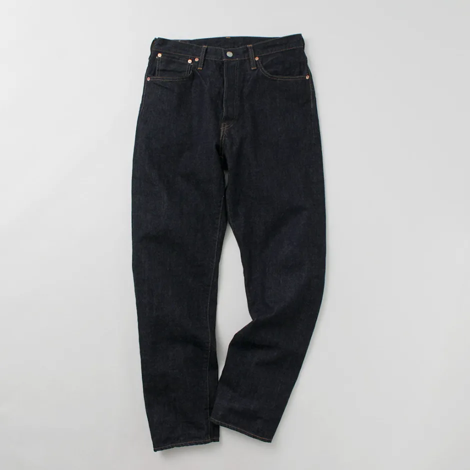 Jeans^FOB FACTORY / Selvage Denim Tapered 5P Pants indigo