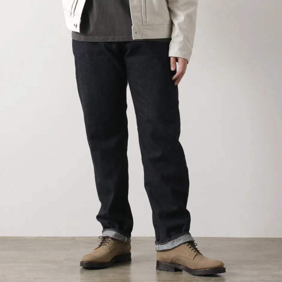 Jeans^FOB FACTORY / Selvage Denim Tapered 5P Pants indigo