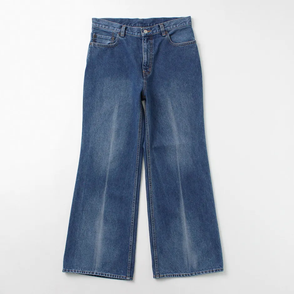 Jeans^FREEMANS SPORTING CLUB / Francis Boots Cut Jeans Center Crease denim