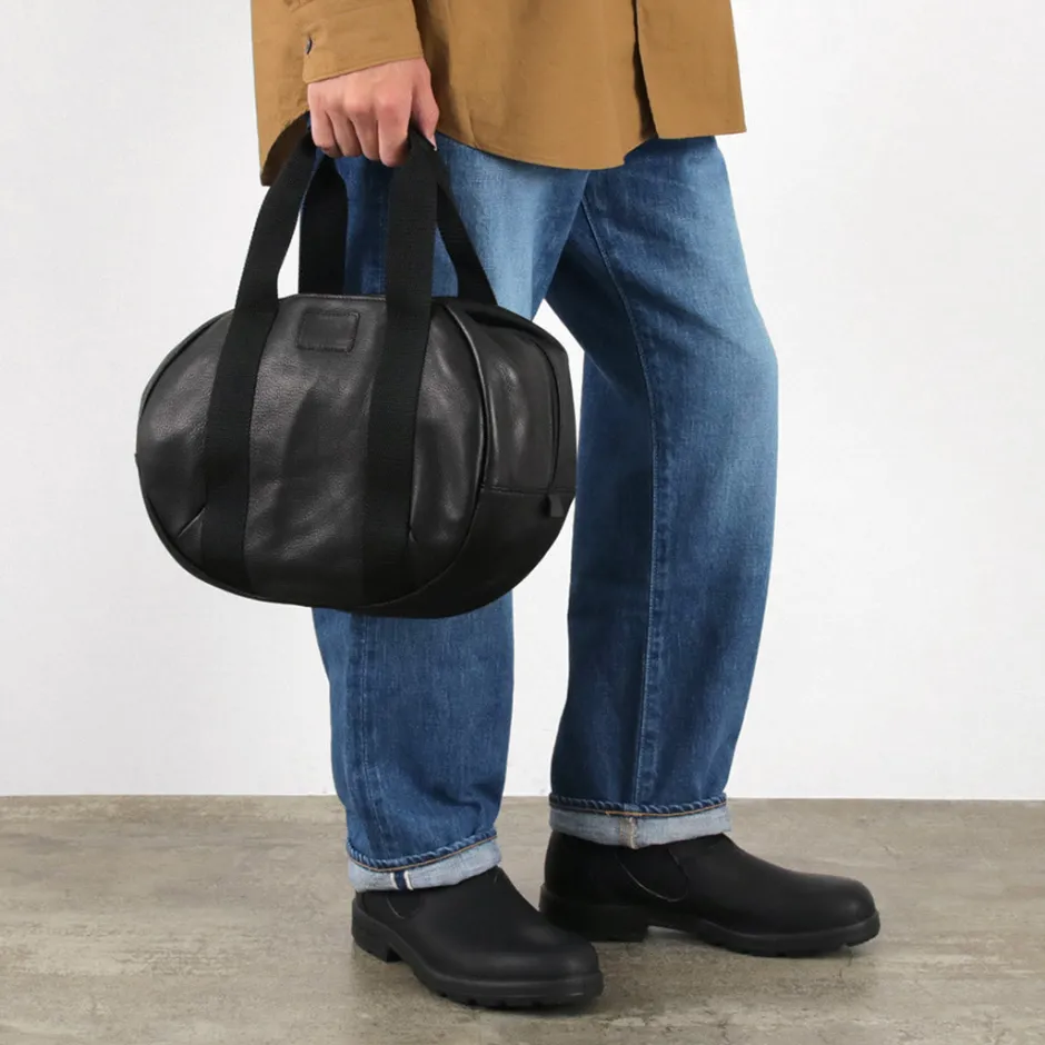 Tote Bags^FUJITO / Leather Helmet Bag black