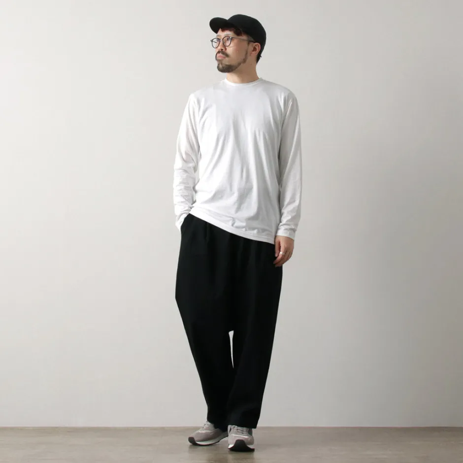 T-Shirts^FYNELYNE ENGINEERED BY LIFILL / Cottony Long Sleeve Crew Neck T-Shirt