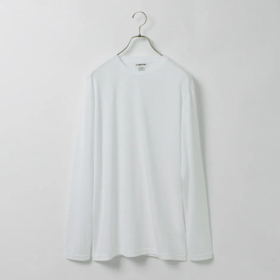T-Shirts^FYNELYNE ENGINEERED BY LIFILL / Cottony Long Sleeve Crew Neck T-Shirt
