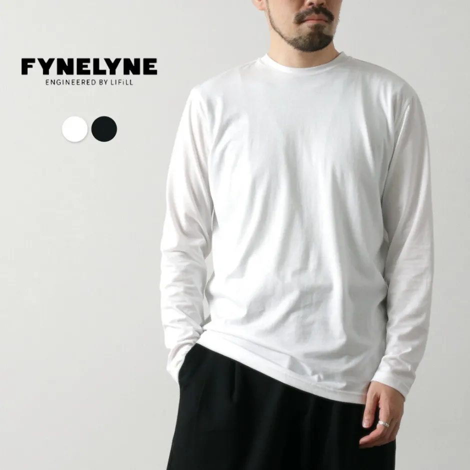 T-Shirts^FYNELYNE ENGINEERED BY LIFILL / Cottony Long Sleeve Crew Neck T-Shirt