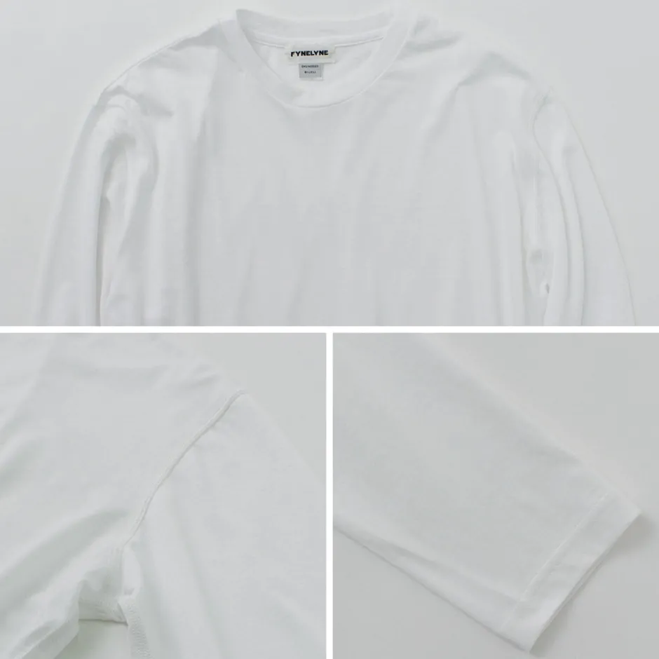 T-Shirts^FYNELYNE ENGINEERED BY LIFILL / Cottony Long Sleeve Crew Neck T-Shirt