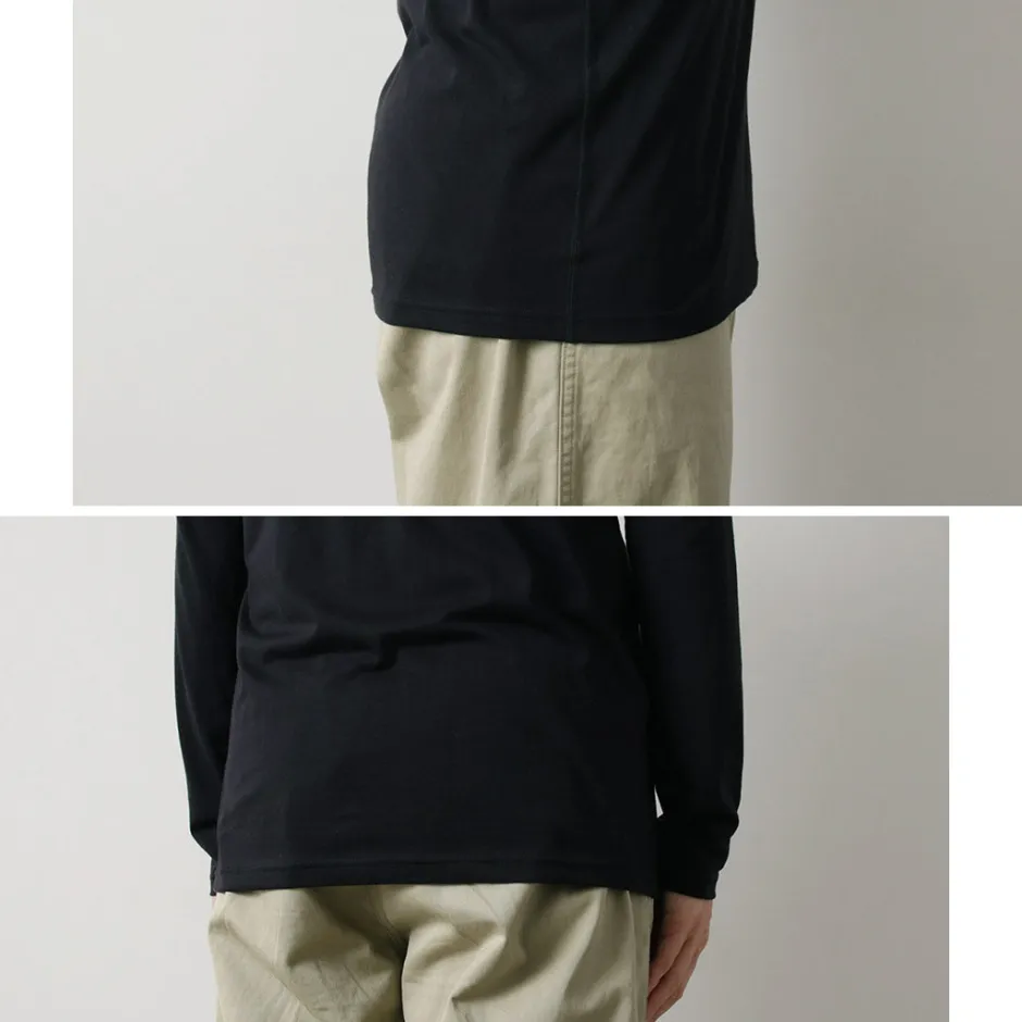 T-Shirts^FYNELYNE ENGINEERED BY LIFILL / Cottony Long Sleeve Crew Neck T-Shirt