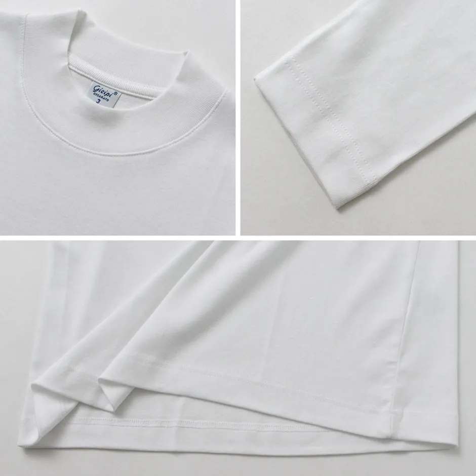 T-Shirts^GICIPI / Delfino Crew Neck Basic Fit Long Sleeve Cut and Sewn