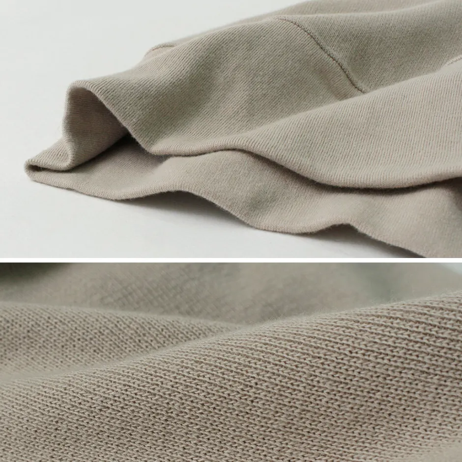 Knits^GICIPI / ORSO Crew Neck Ribbed Long Sleeve Milano Rib Knit Sewn