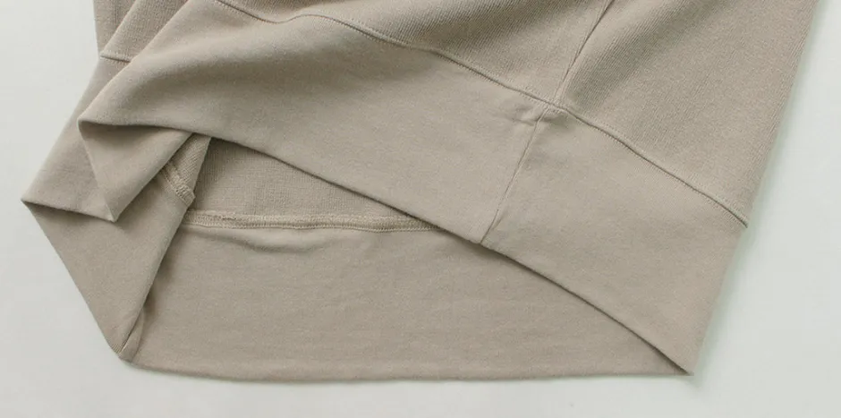 Knits^GICIPI / ORSO Crew Neck Ribbed Long Sleeve Milano Rib Knit Sewn