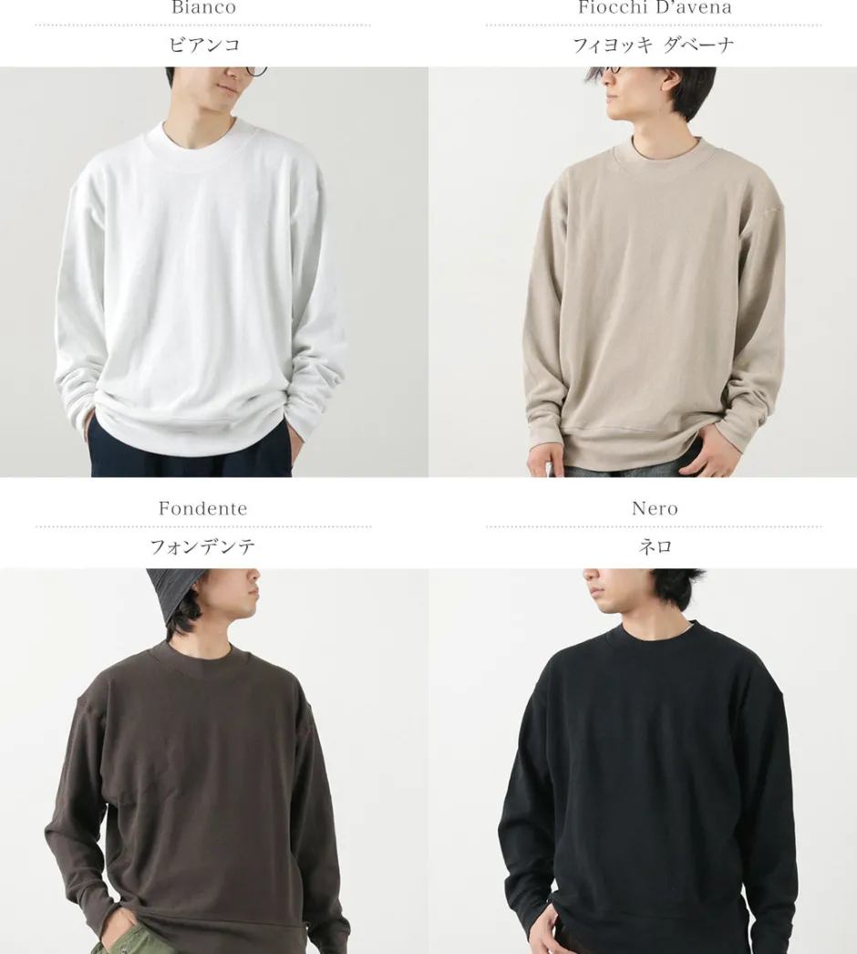 Knits^GICIPI / ORSO Crew Neck Ribbed Long Sleeve Milano Rib Knit Sewn