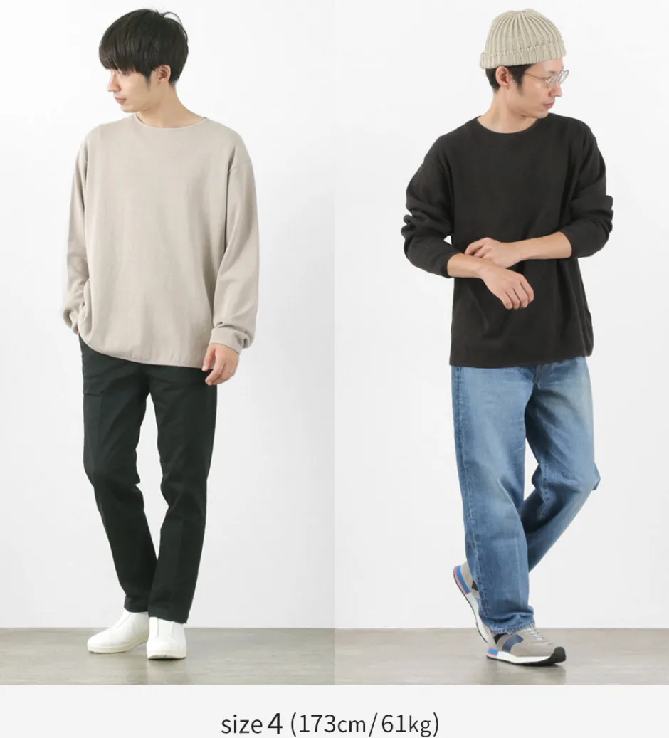 T-Shirts^GICIPI / PITONE Boat Neck Wide Fit Milano Rib Knit sewn