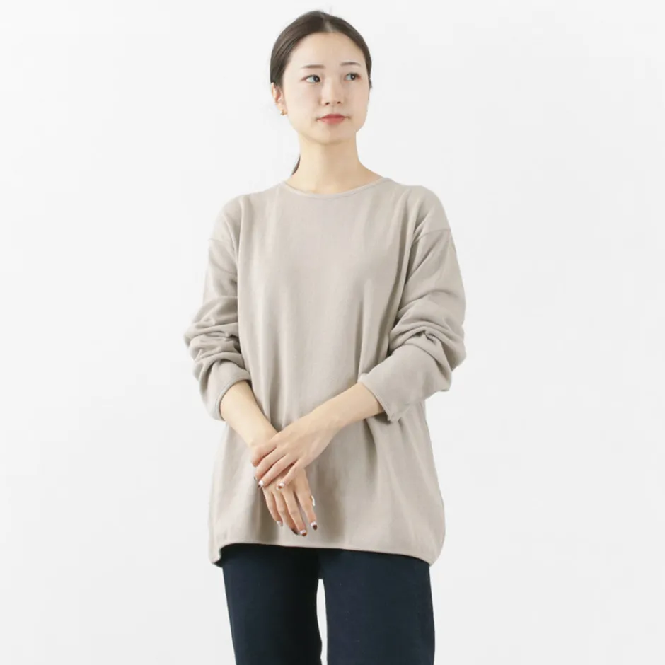 T-Shirts^GICIPI / PITONE Boat Neck Wide Fit Milano Rib Knit sewn