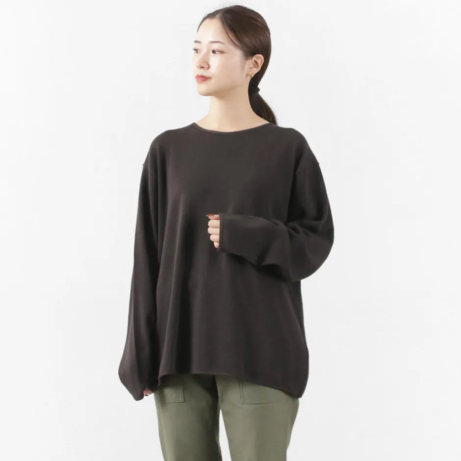 T-Shirts^GICIPI / PITONE Boat Neck Wide Fit Milano Rib Knit sewn