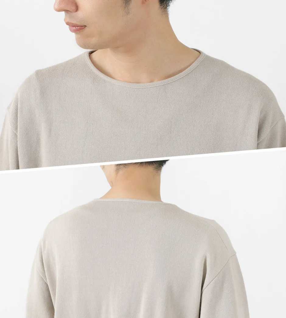 T-Shirts^GICIPI / PITONE Boat Neck Wide Fit Milano Rib Knit sewn