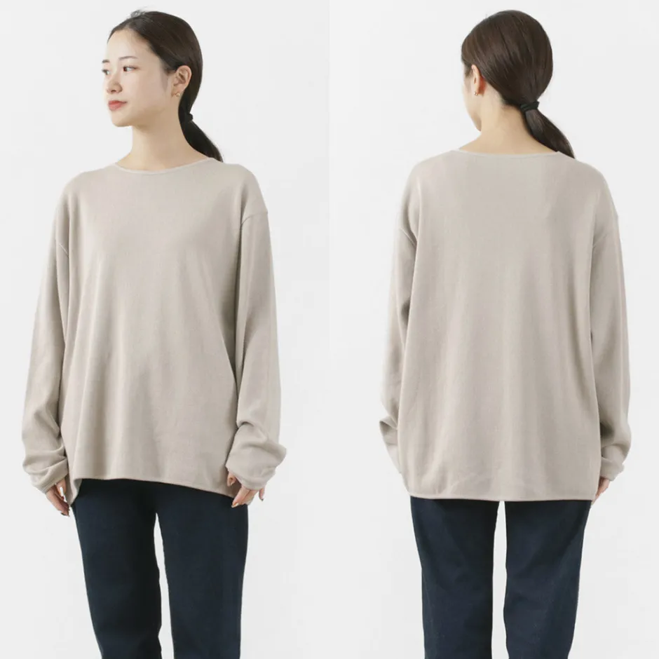 T-Shirts^GICIPI / PITONE Boat Neck Wide Fit Milano Rib Knit sewn