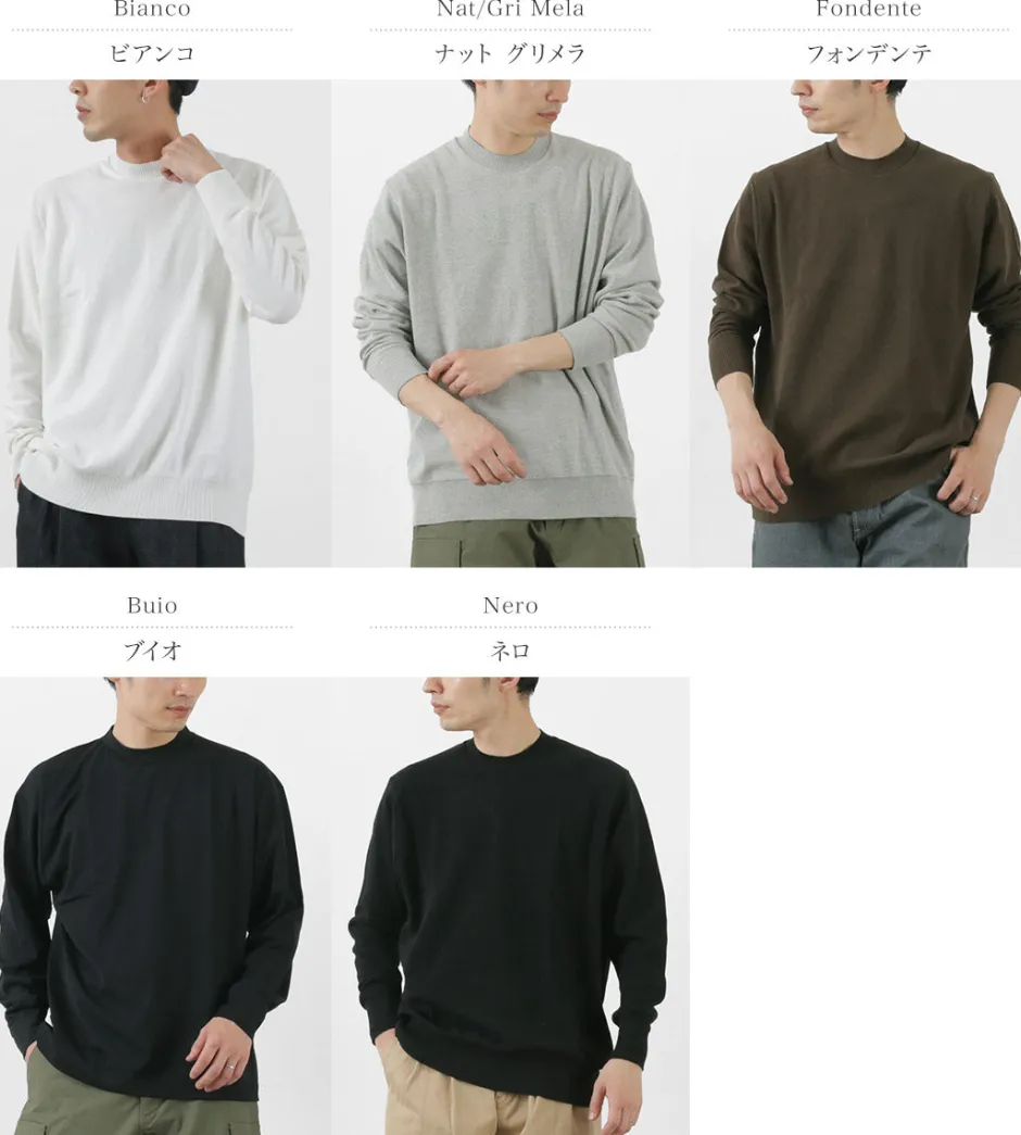 Knits^GICIPI / Riccio Riccio Crew Neck Relaxed Fit Long Sleeve Knit Sewn