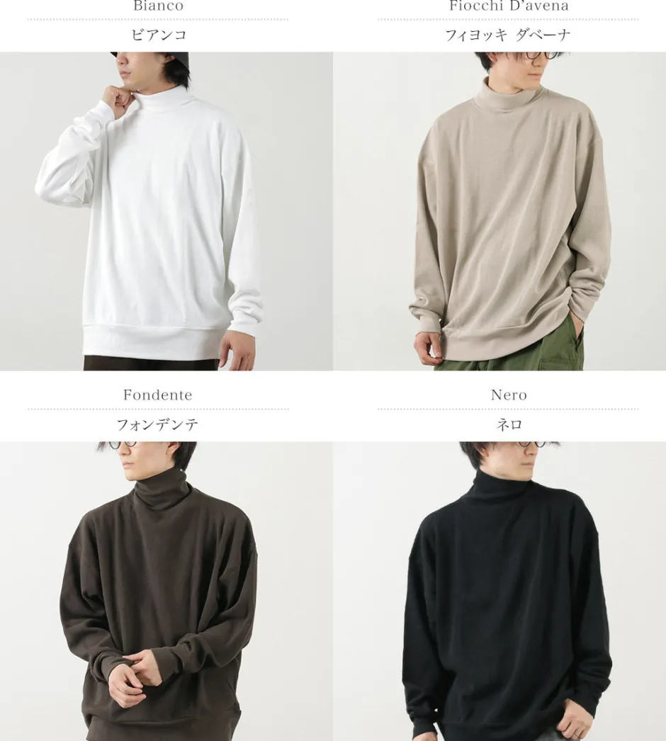 Knits^GICIPI / SCIMMIA Mockneck Ribbed Long Sleeve Milano Rib Knit Sewn